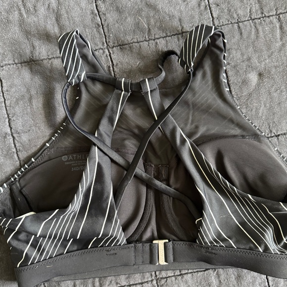 Athleta Monochrome Striped Swimsuit - Picture 3 of 5